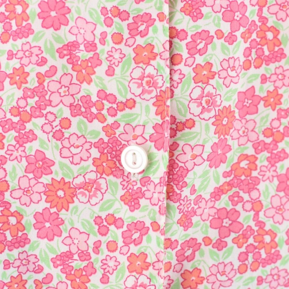Vintage Basic Editions Pink Floral Short Sleeve Shirt Women's XL - Picture 5 of 10